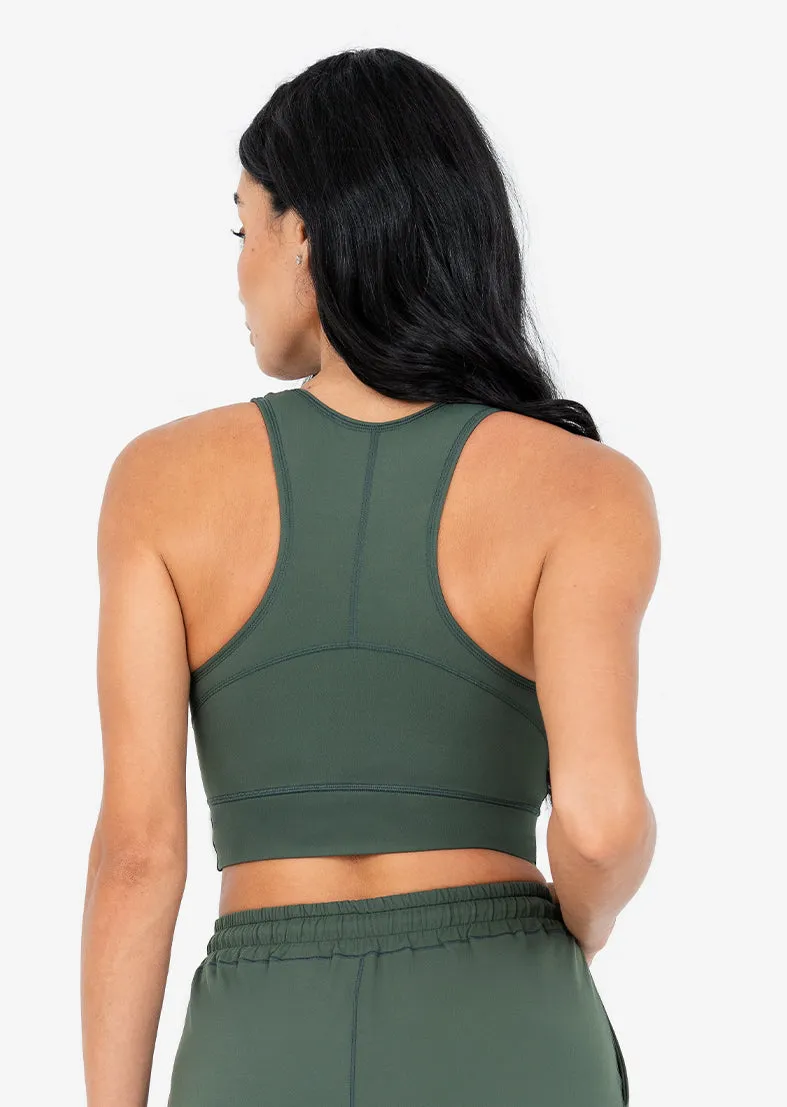 Life Race Back Bra Deep Green