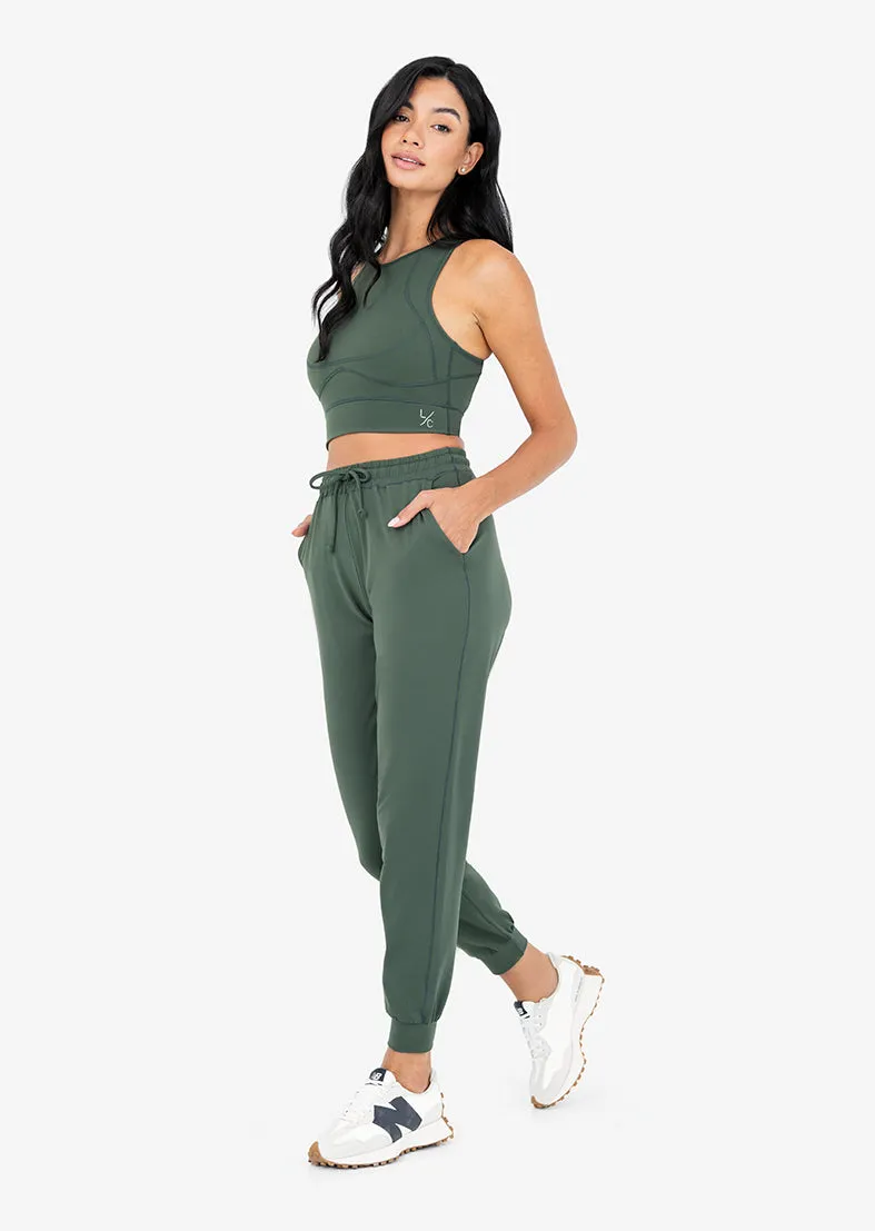 Life Race Back Bra Deep Green