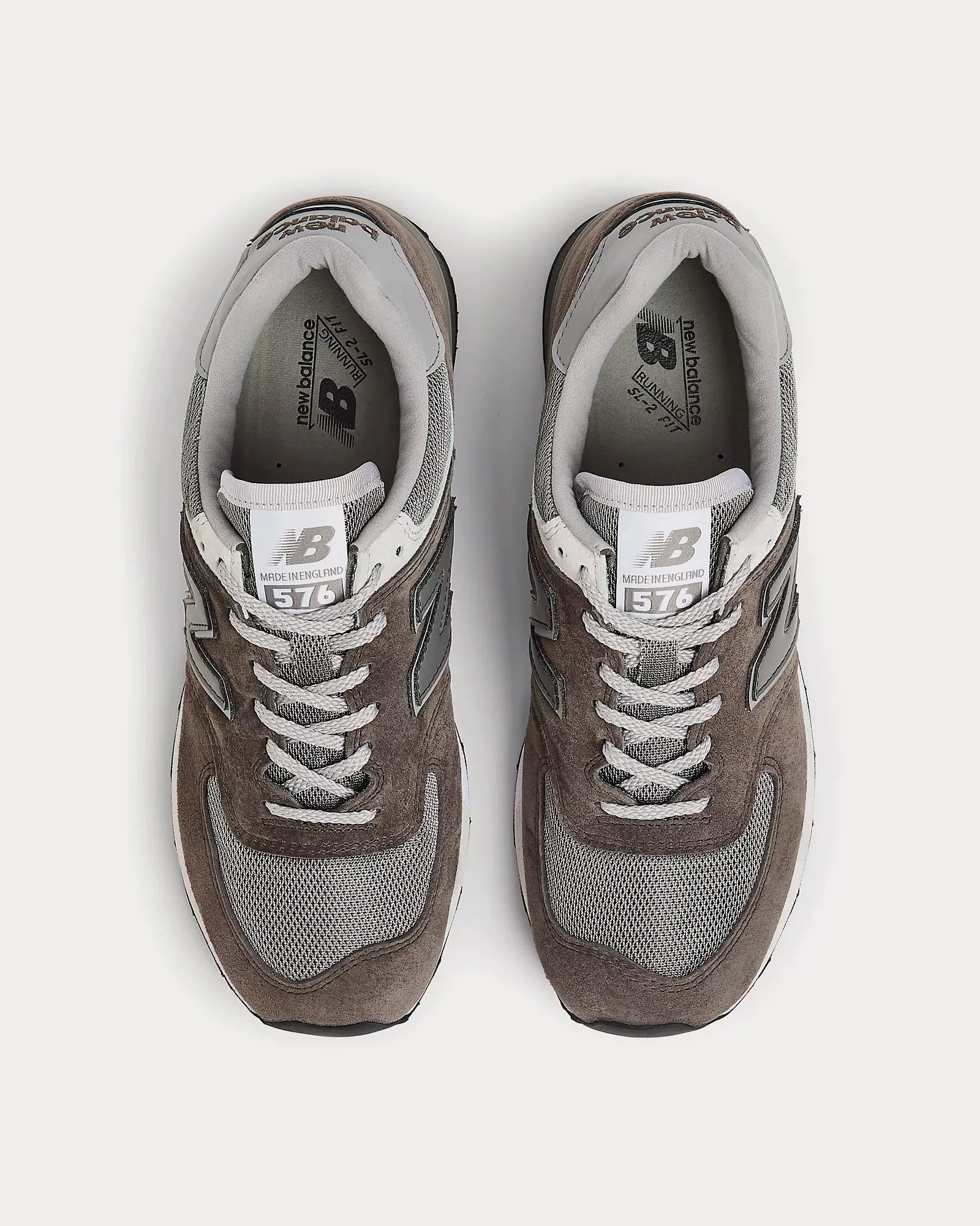 MADE in UK 576 Dark Gull Grey / Steeple Gray / Alloy Low Top Sneakers