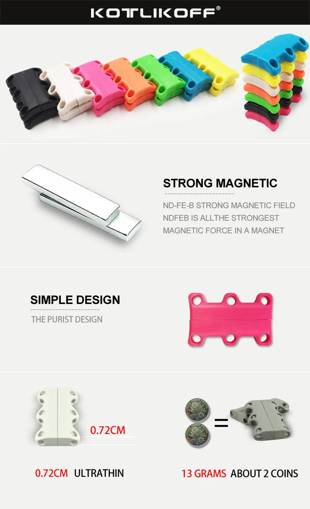 Magnetic Shoelaces