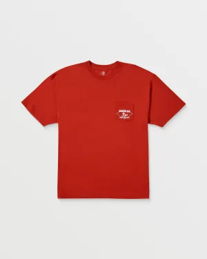 Mens Smoke'D Marlin Short Sleeve Tee - Red