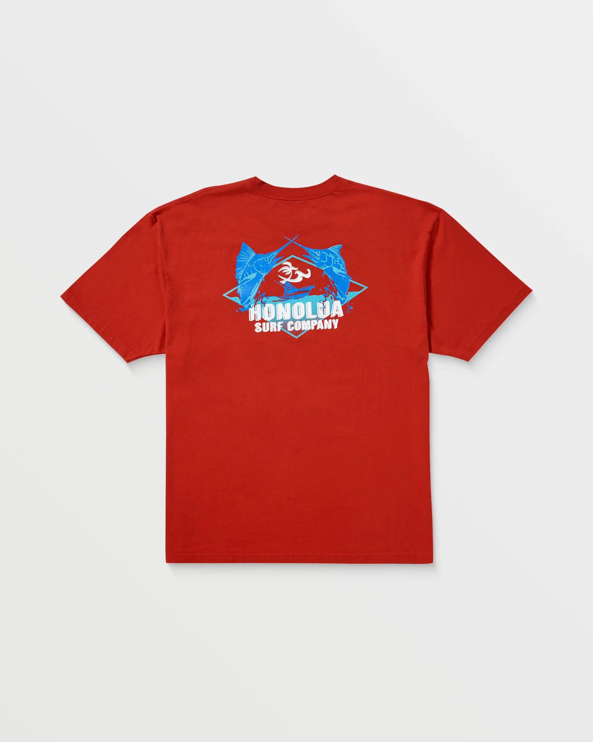 Mens Smoke'D Marlin Short Sleeve Tee - Red