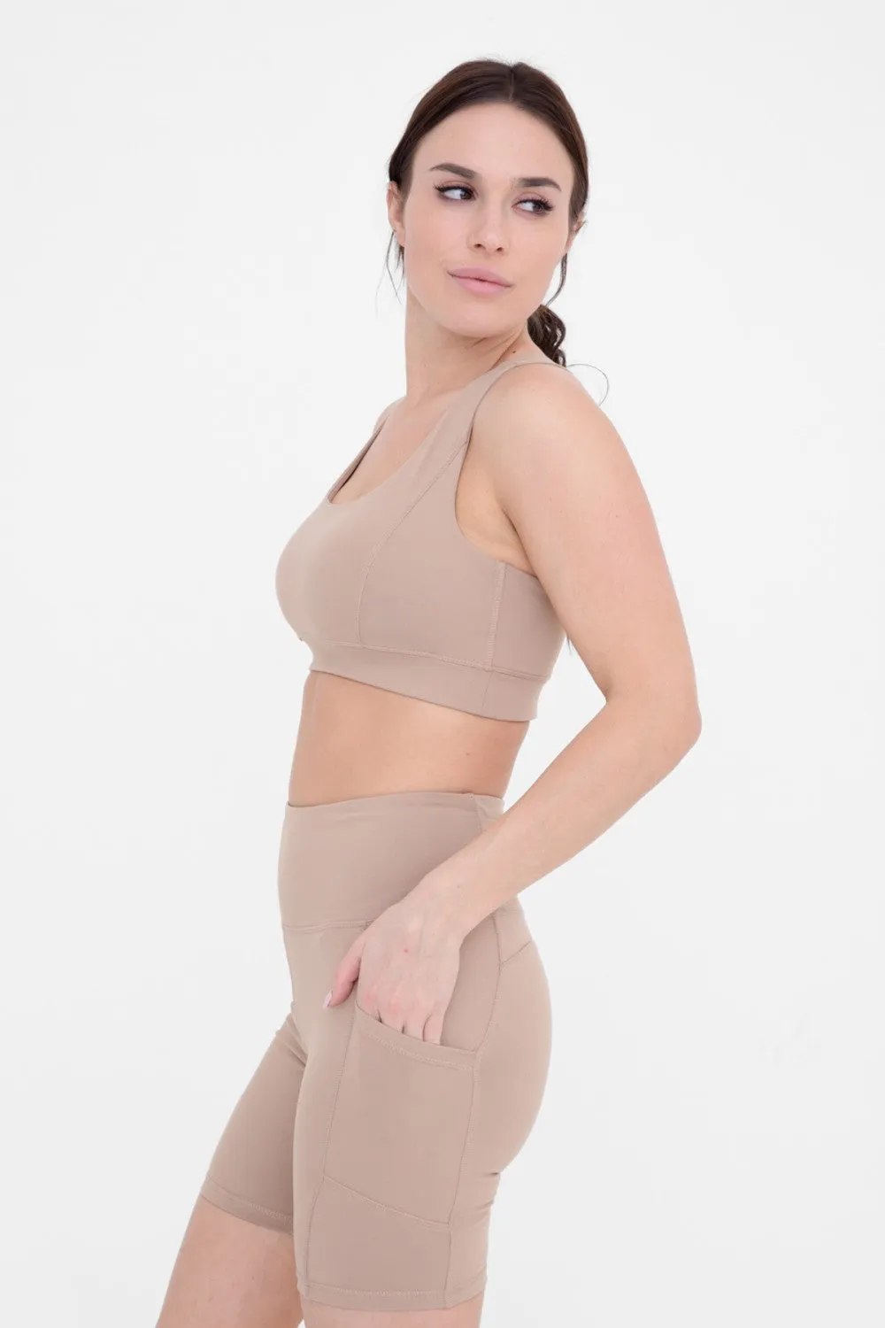 Mono B Overlay Y-Back Sports Bra