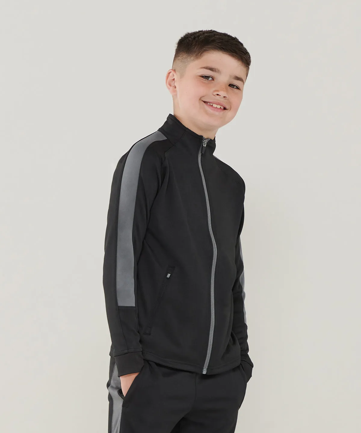 Navy/Royal - Kids knitted tracksuit top