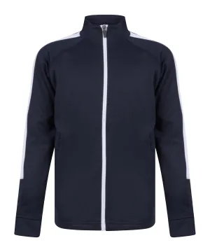 Navy/White - Kids knitted tracksuit top