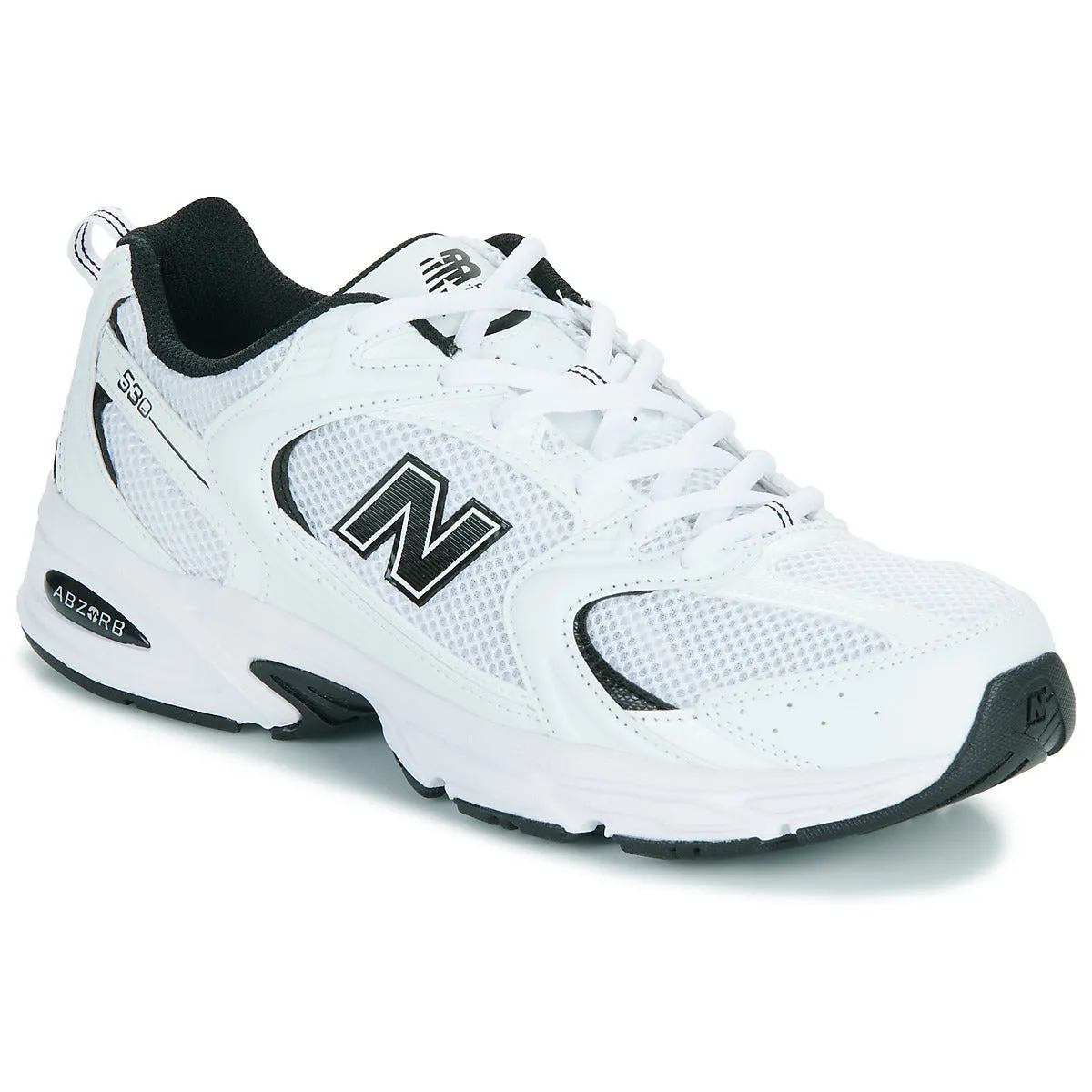 New Balance Unisex 530 Shoes White/Black MR530EWB