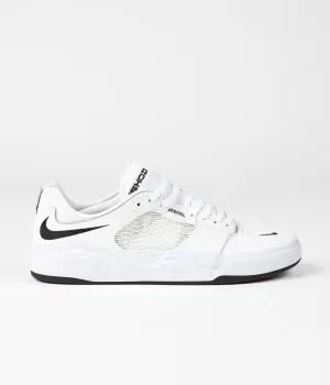 Nike SB Ishod Premium Shoes - White / Black - White - Black