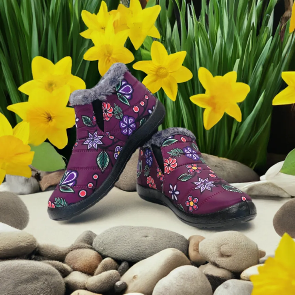 Ojibwe Florals Slip Ons (Shoes)