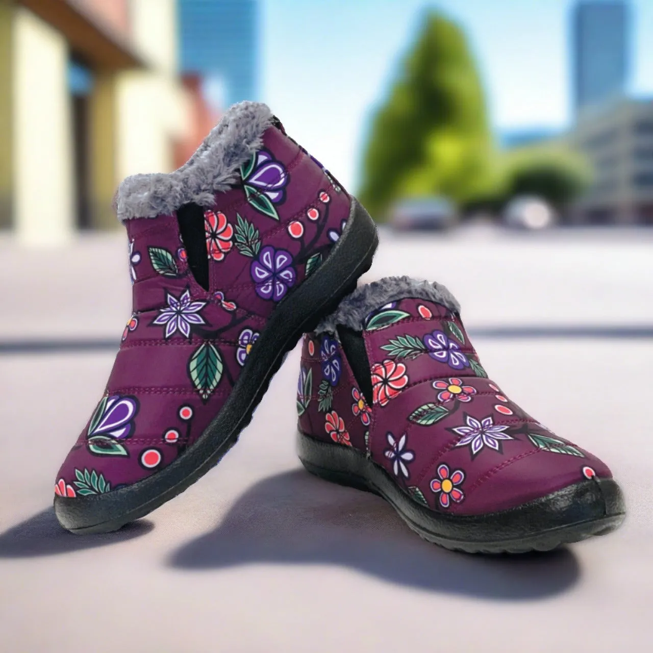 Ojibwe Florals Slip Ons (Shoes)