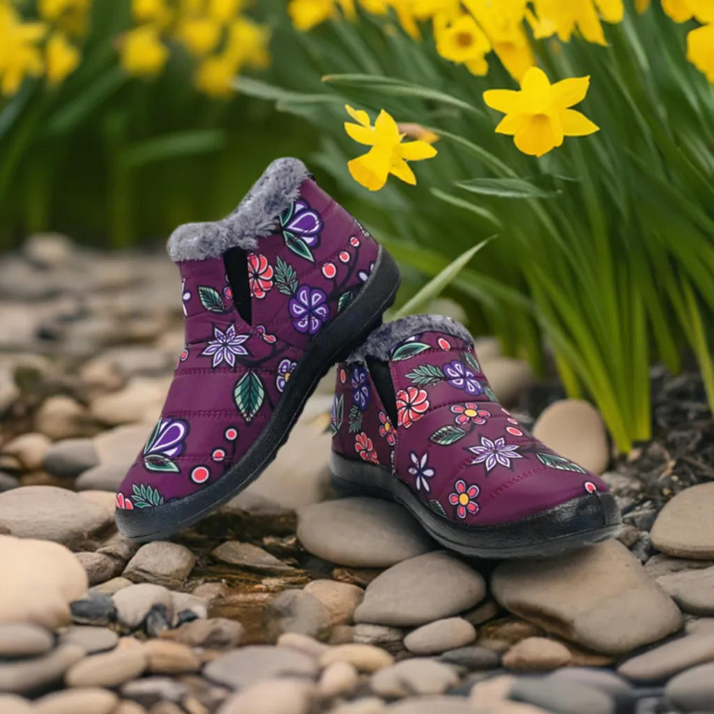 Ojibwe Florals Slip Ons (Shoes)