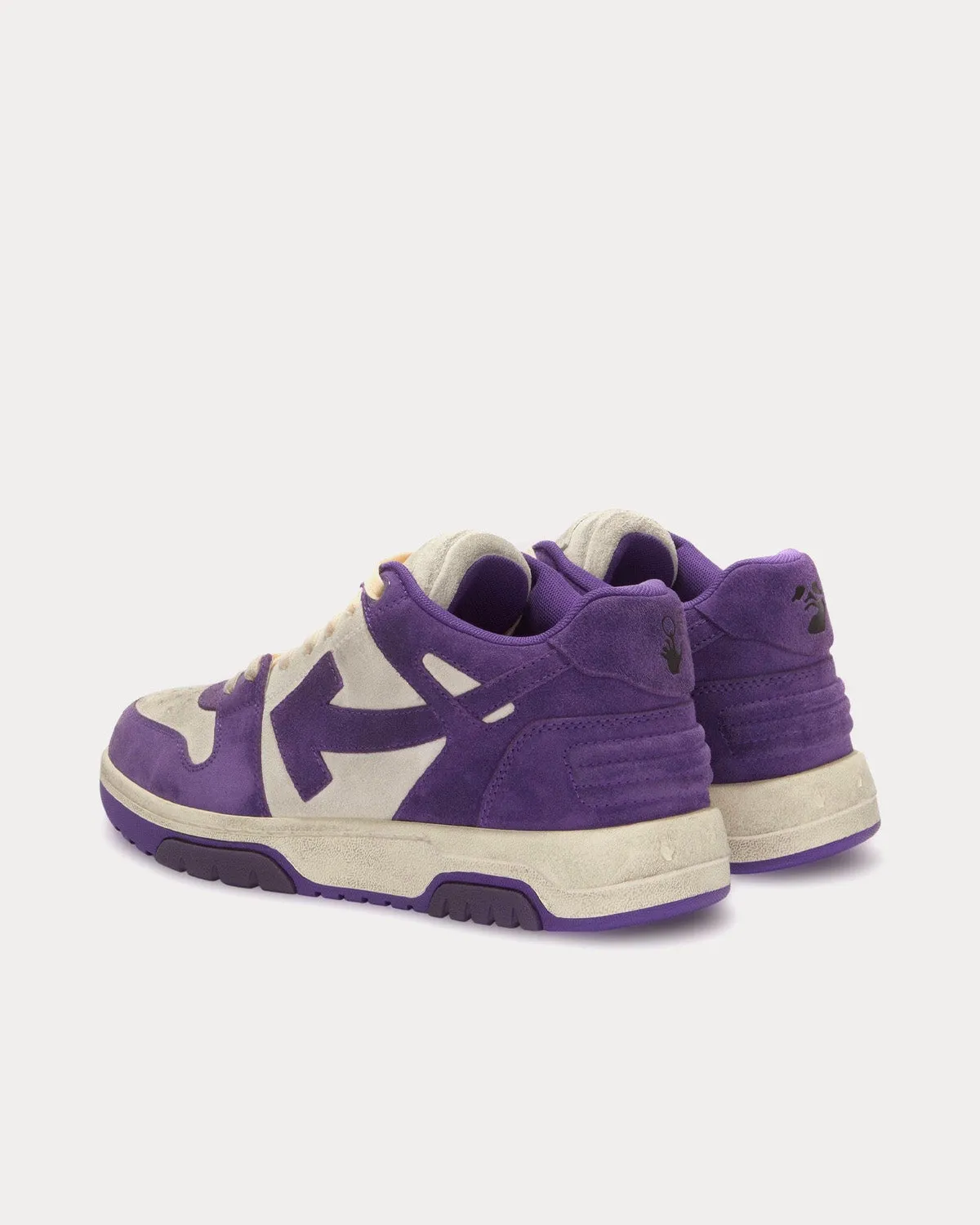 Out Of Office Vintage Suede White / Purple Low Top Sneakers