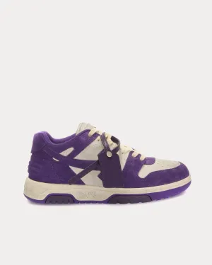 Out Of Office Vintage Suede White / Purple Low Top Sneakers