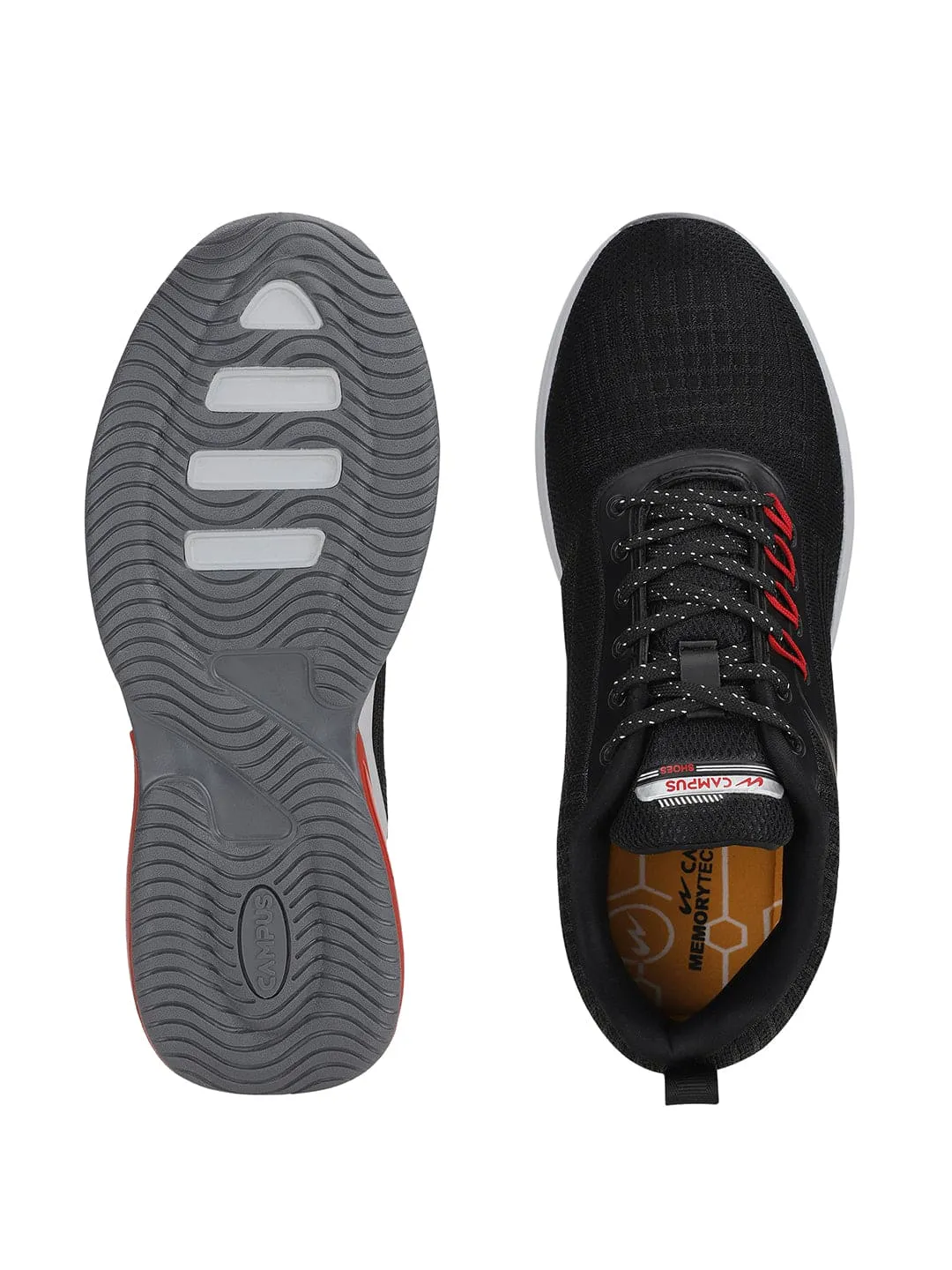 PARTON Black Men's Sports Shoes