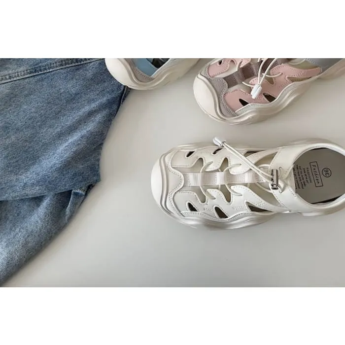 Platform Panel Cutout Sneakers