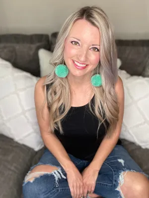Pom Earrings- 3 colors!