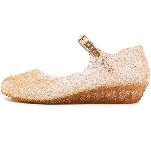 Princess Girls Sandals Jelly Shoes (Gold)