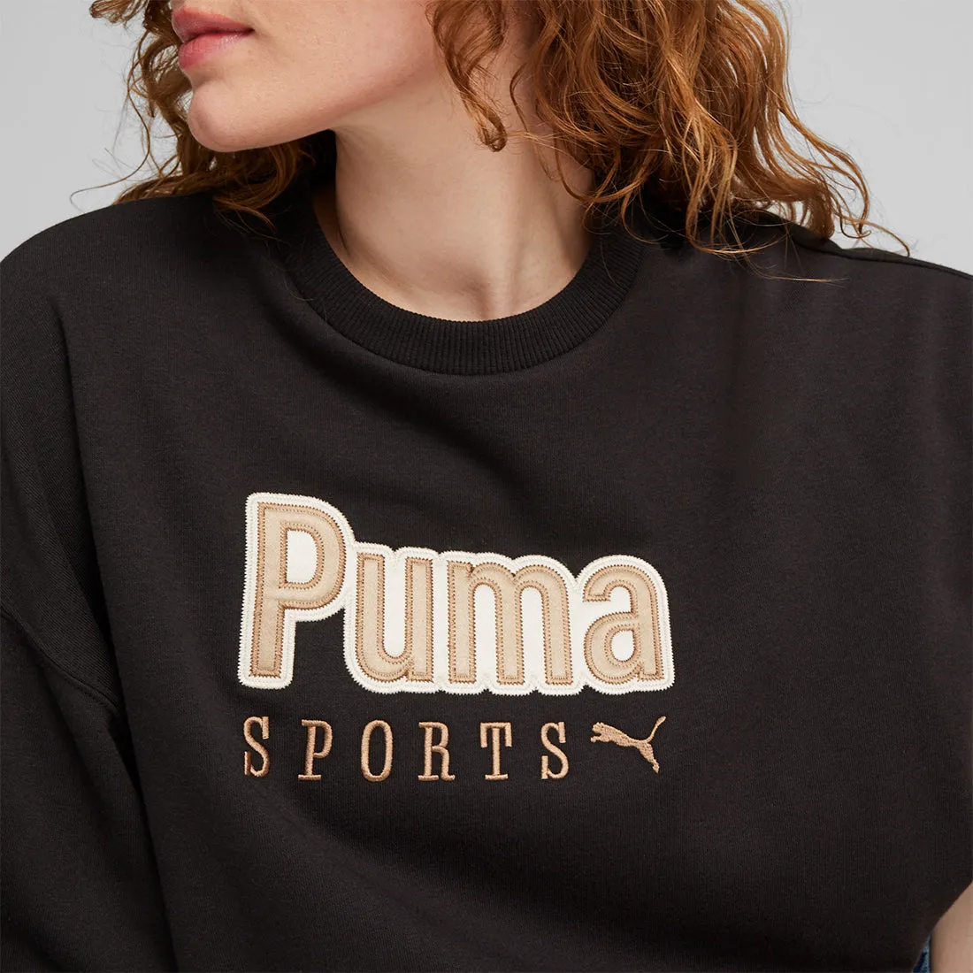 PUMA Team Oversized Crew Women's Jacket Black