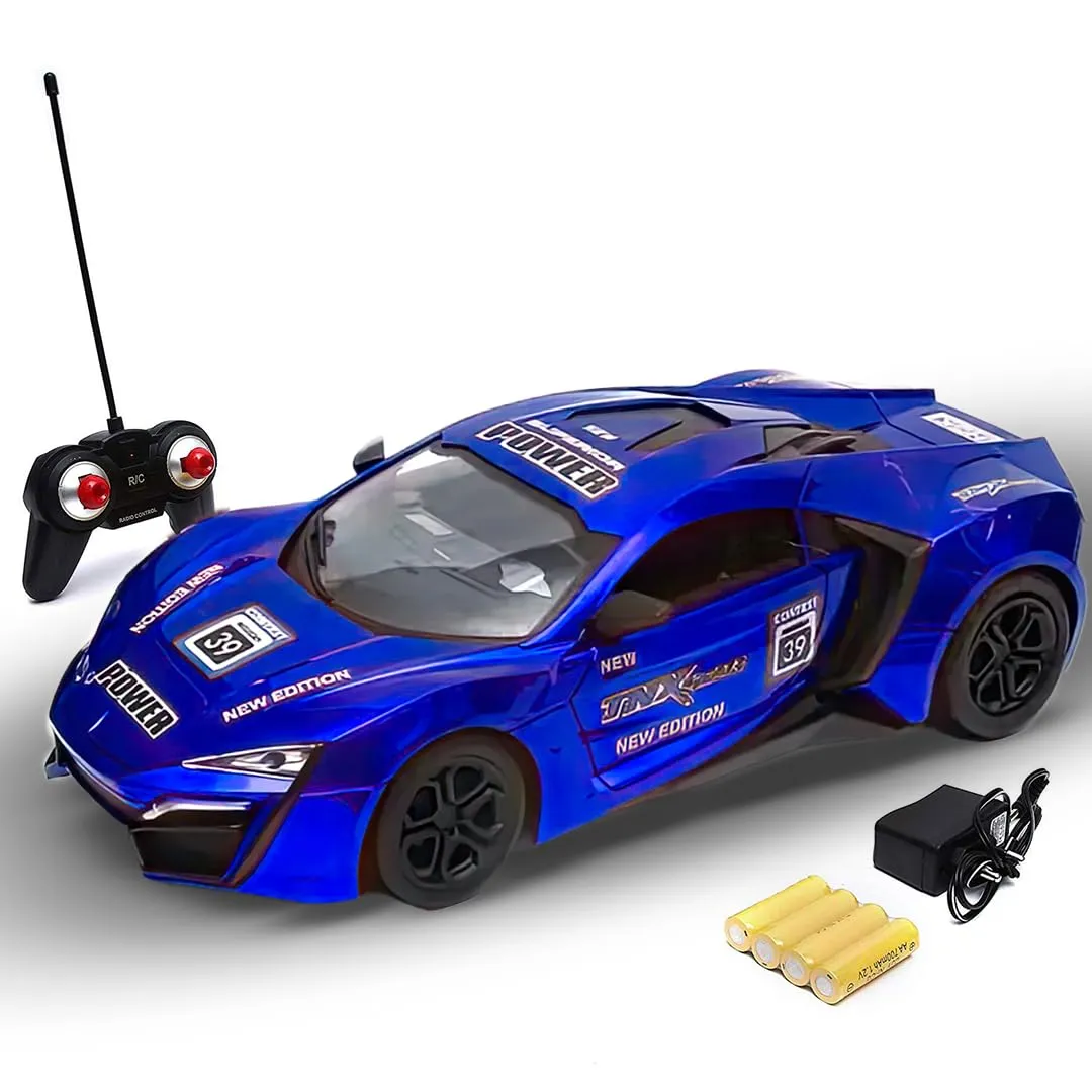 Remote Control Sports Car Toys for Kids (Blue)