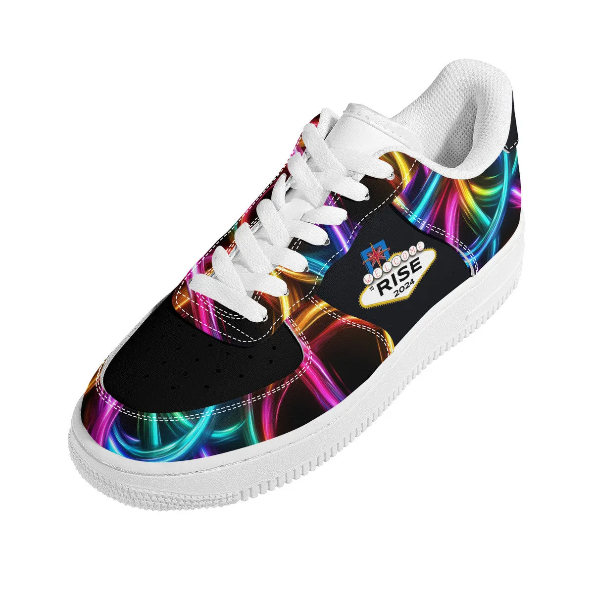 RISE Neons with WHBK SF_F8 Low Top Unisex Sneaker