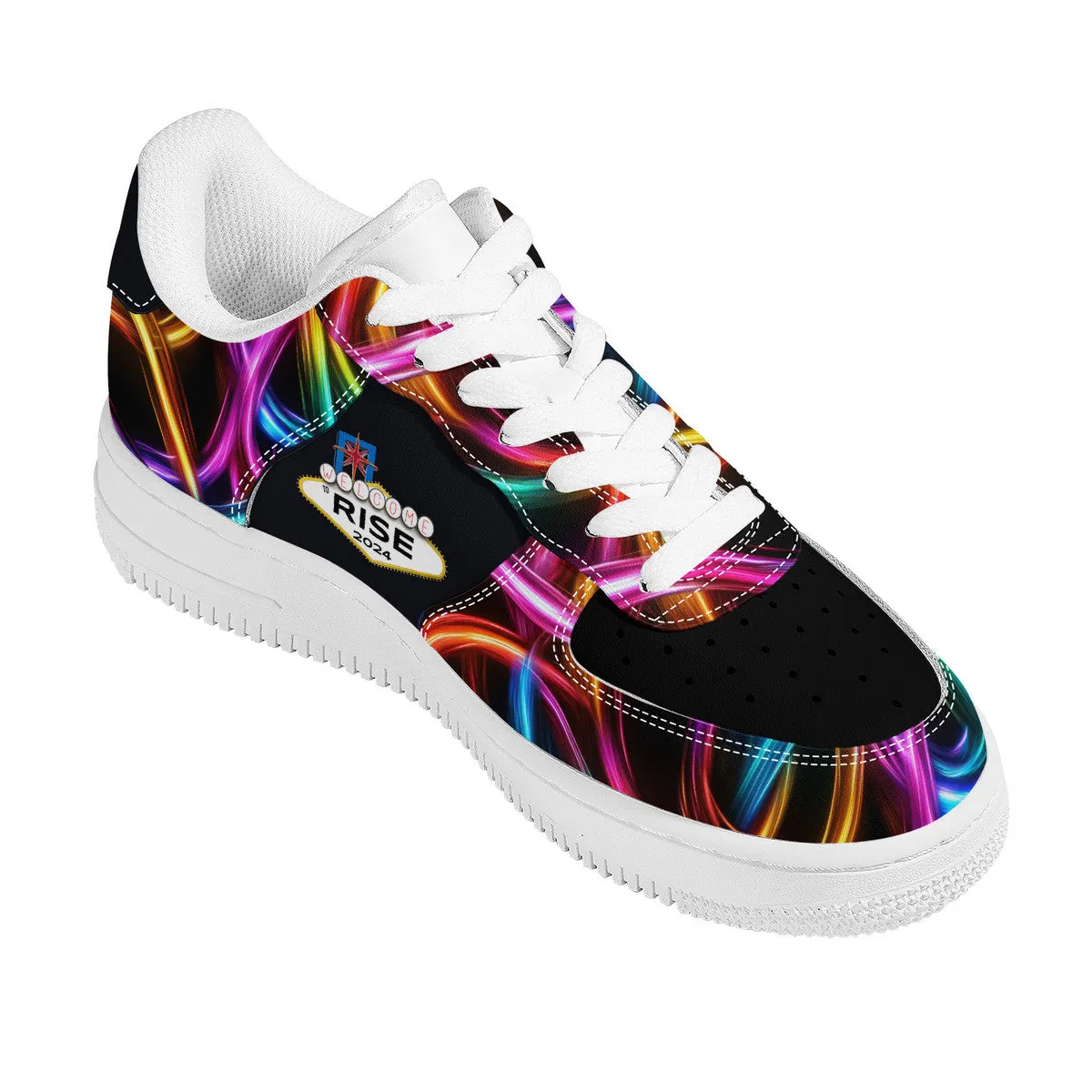 RISE Neons with WHBK SF_F8 Low Top Unisex Sneaker