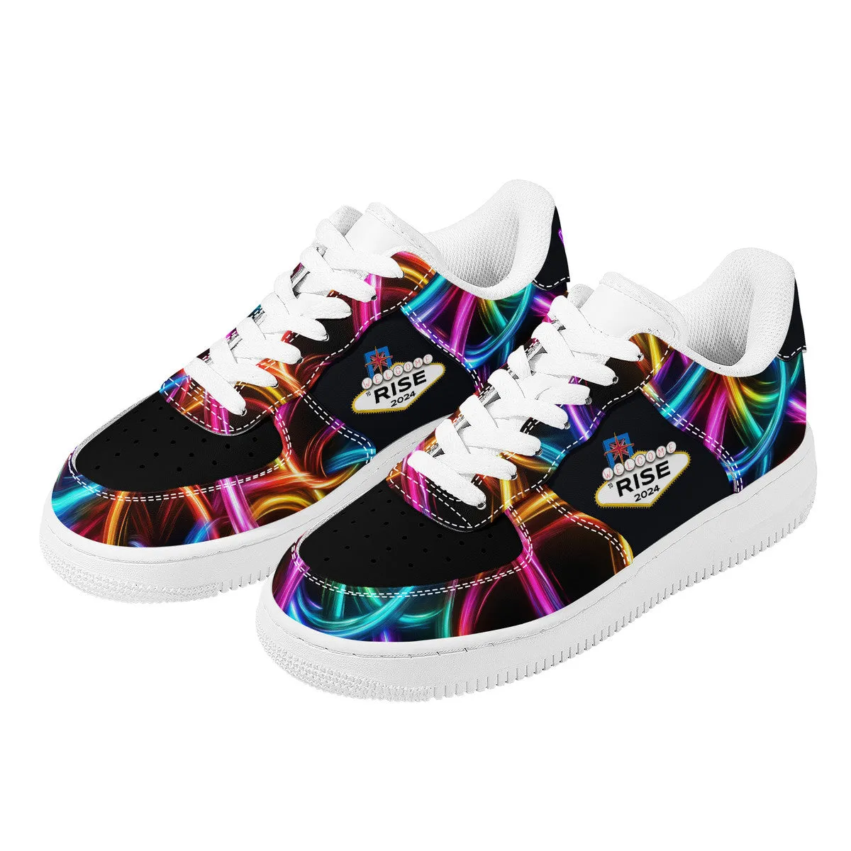 RISE Neons with WHBK SF_F8 Low Top Unisex Sneaker