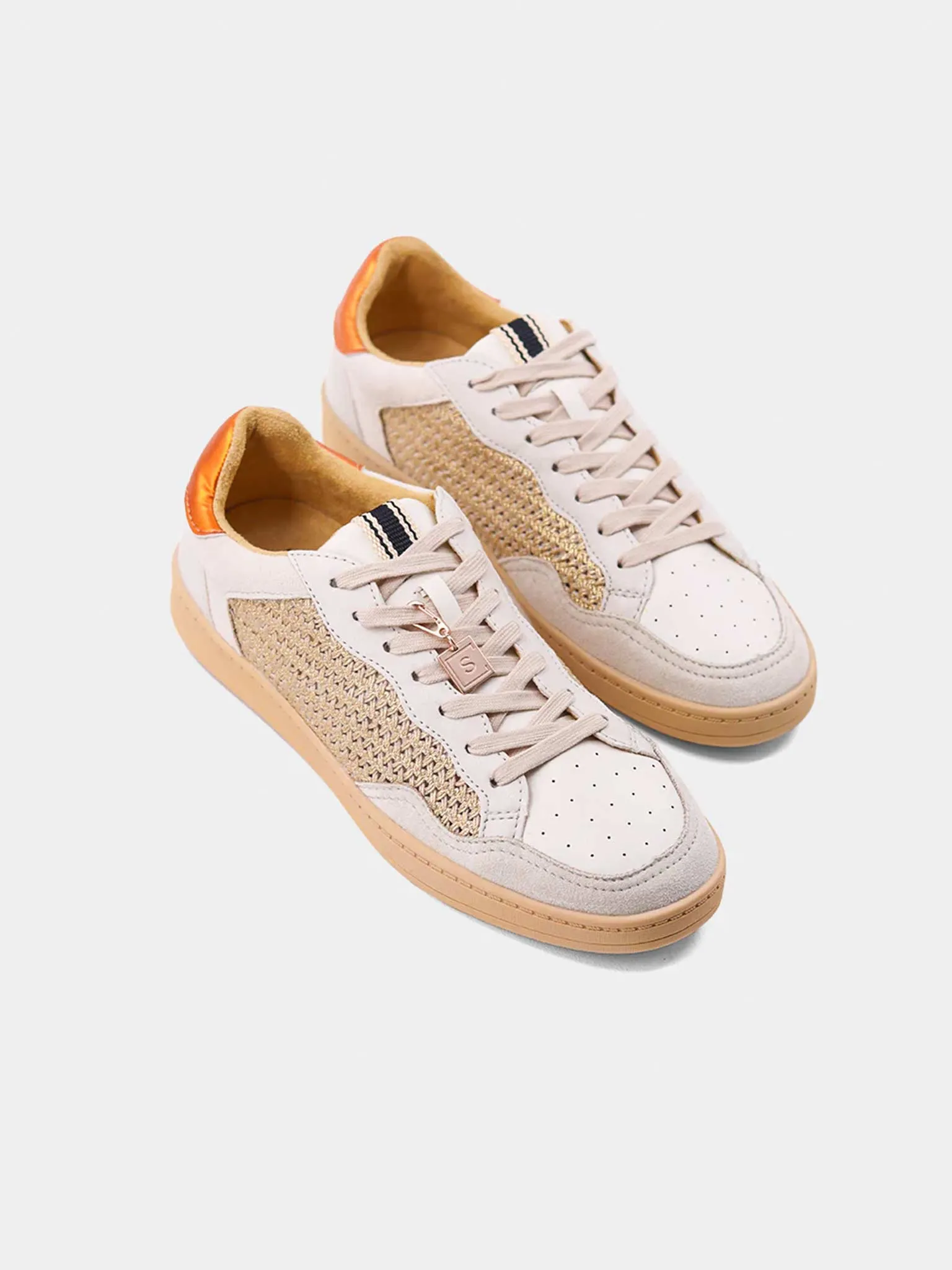 Roma Gold Woven Sneaker
