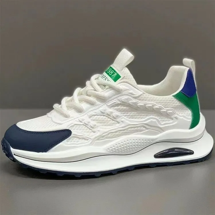 Shoes Lightweight  White Laceup Sneakers