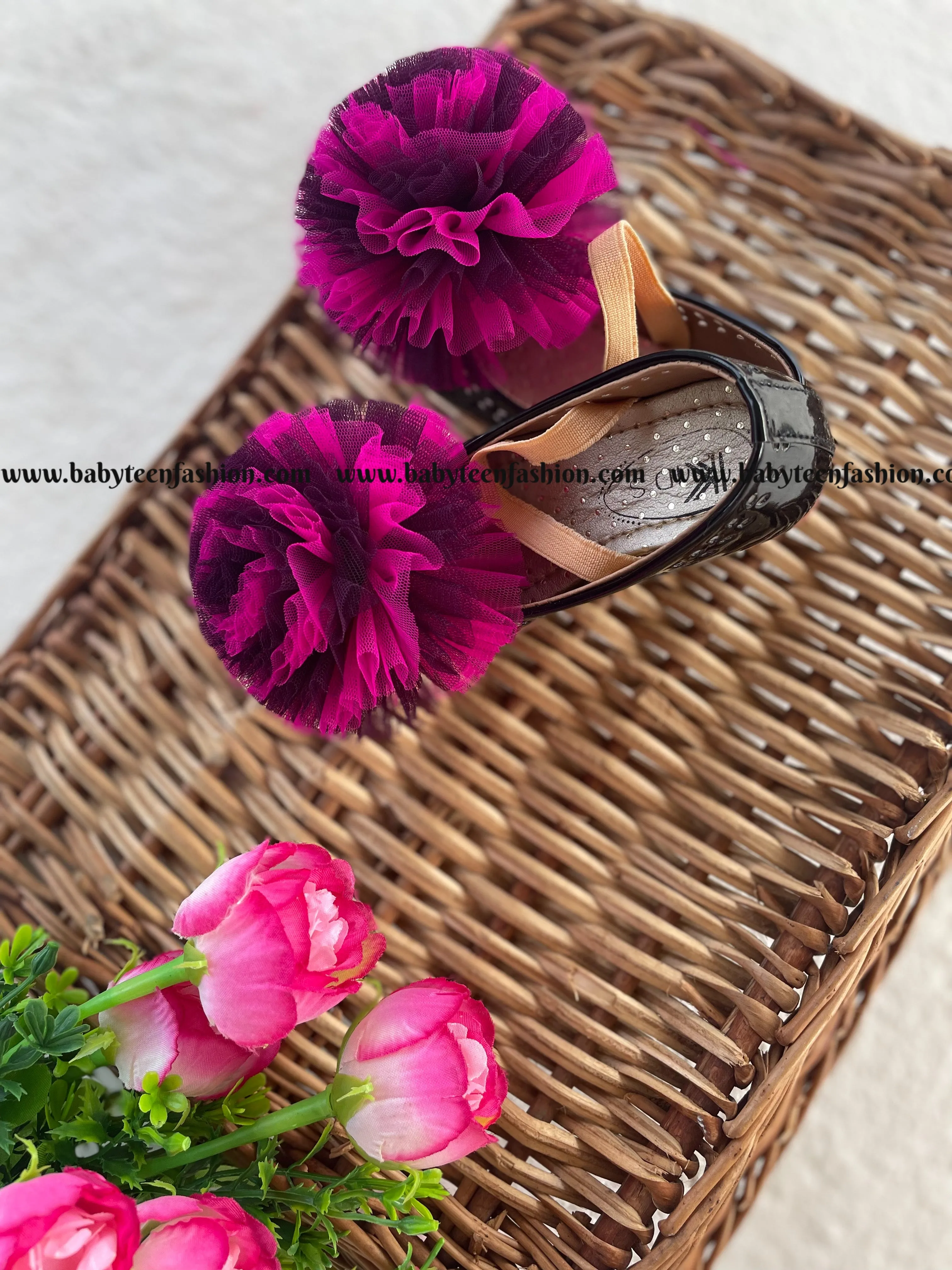 Shoes with Matching Flower