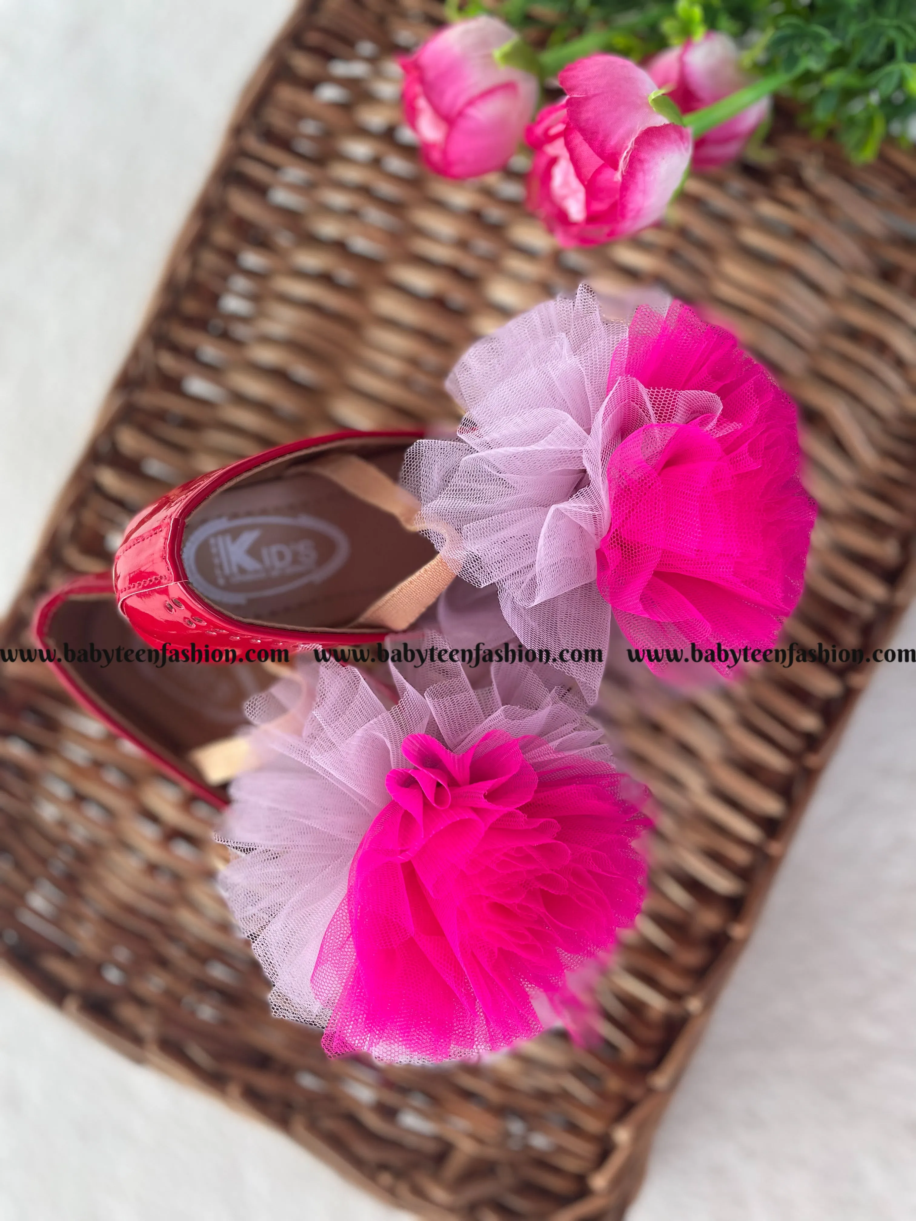 Shoes with Matching Flower
