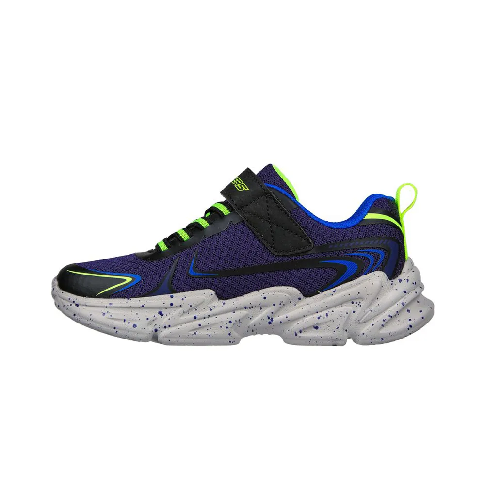 Skechers Lifestyle Sports Lifestyle Shoes For Kids, Navy & Lime