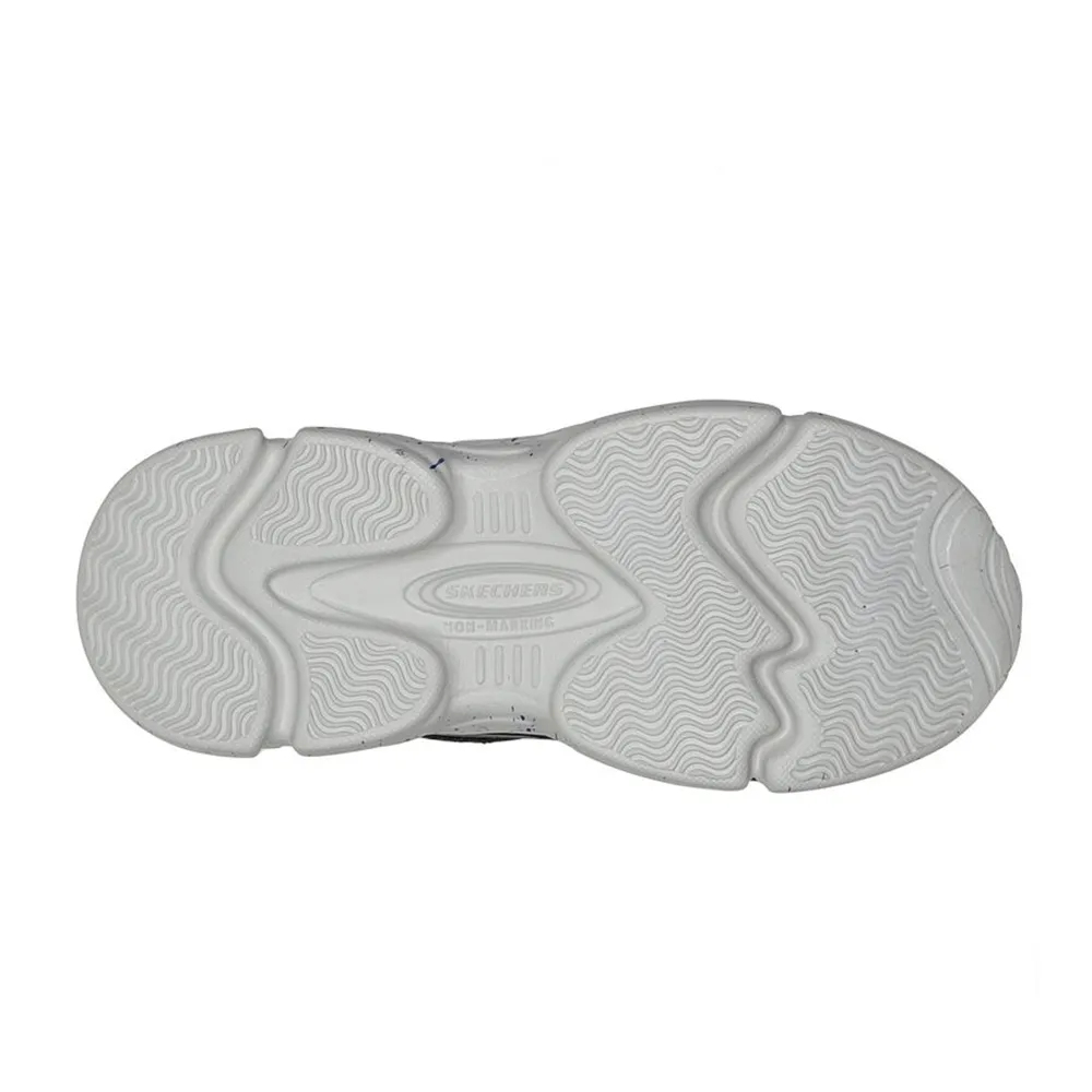 Skechers Lifestyle Sports Lifestyle Shoes For Kids, Navy & Lime