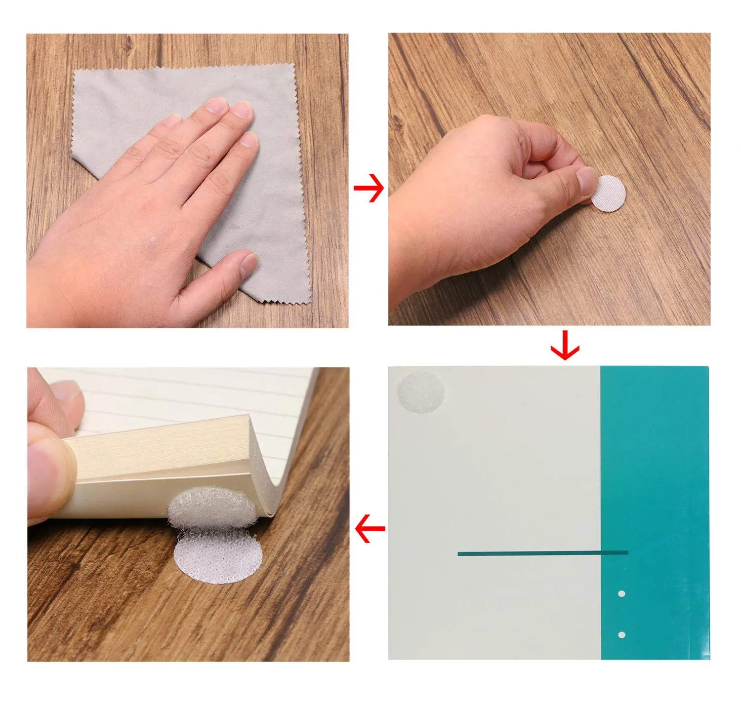 Small Hook and Loop Dots Self Adhesive Stickers Round Coins