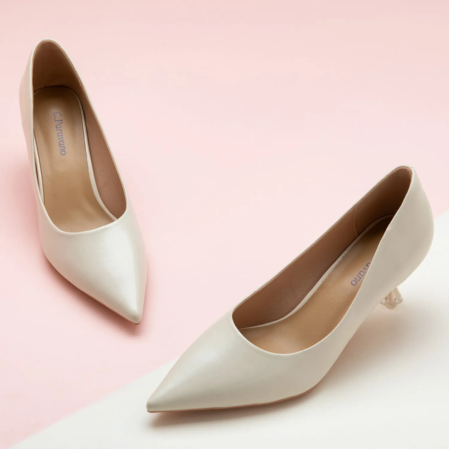 Spiral Kitten Heel Pumps (Anna)