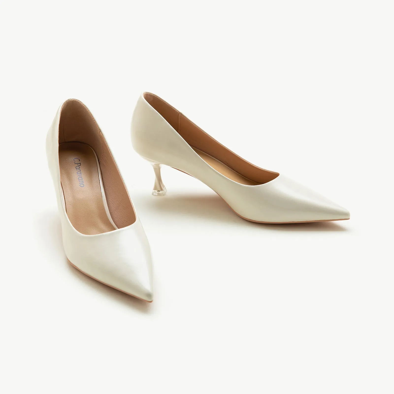 Spiral Kitten Heel Pumps (Anna)