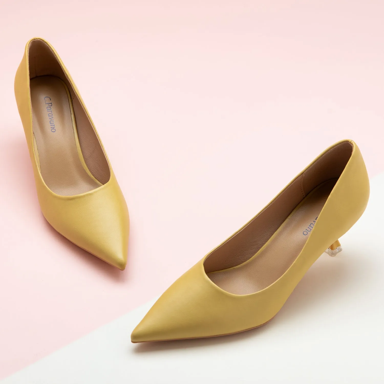 Spiral Kitten Heel Pumps (Anna)
