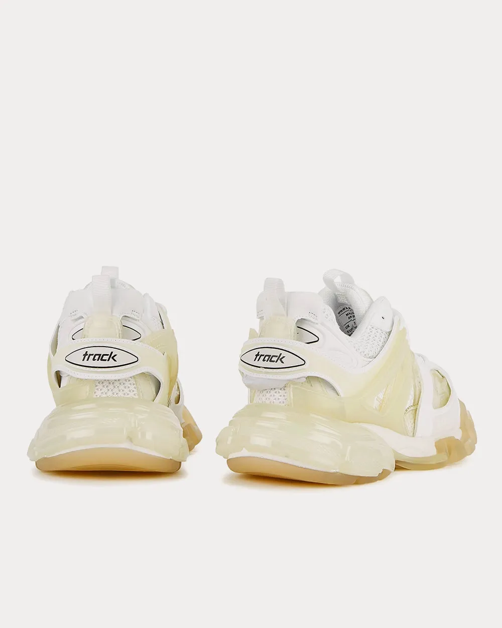 Track Clear Sole White Low Top Sneakers