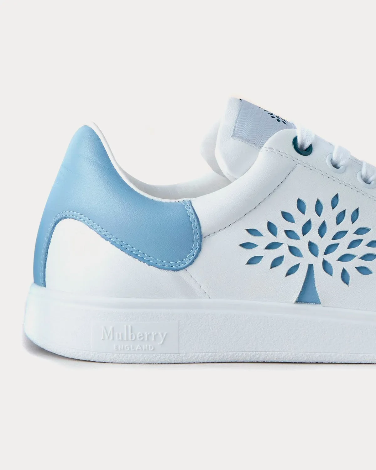 Tree Tennis Bovine Leather Cornflower Blue Low Top Sneakers