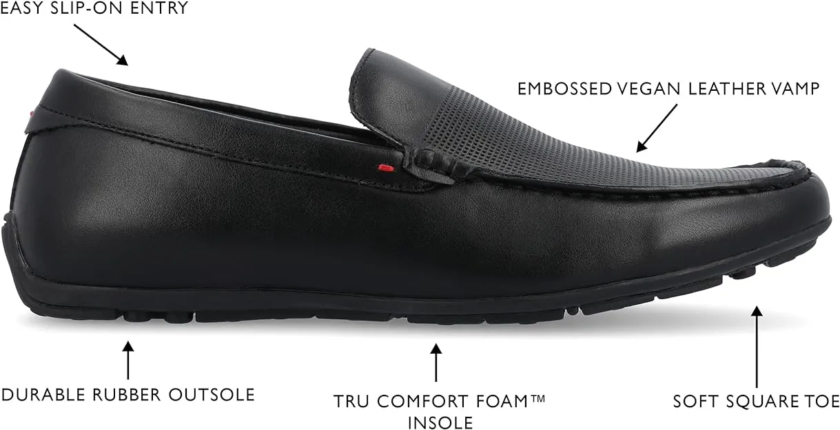 Vance Co. Men's Mitch Driving Loafer  Color Black Size 11M