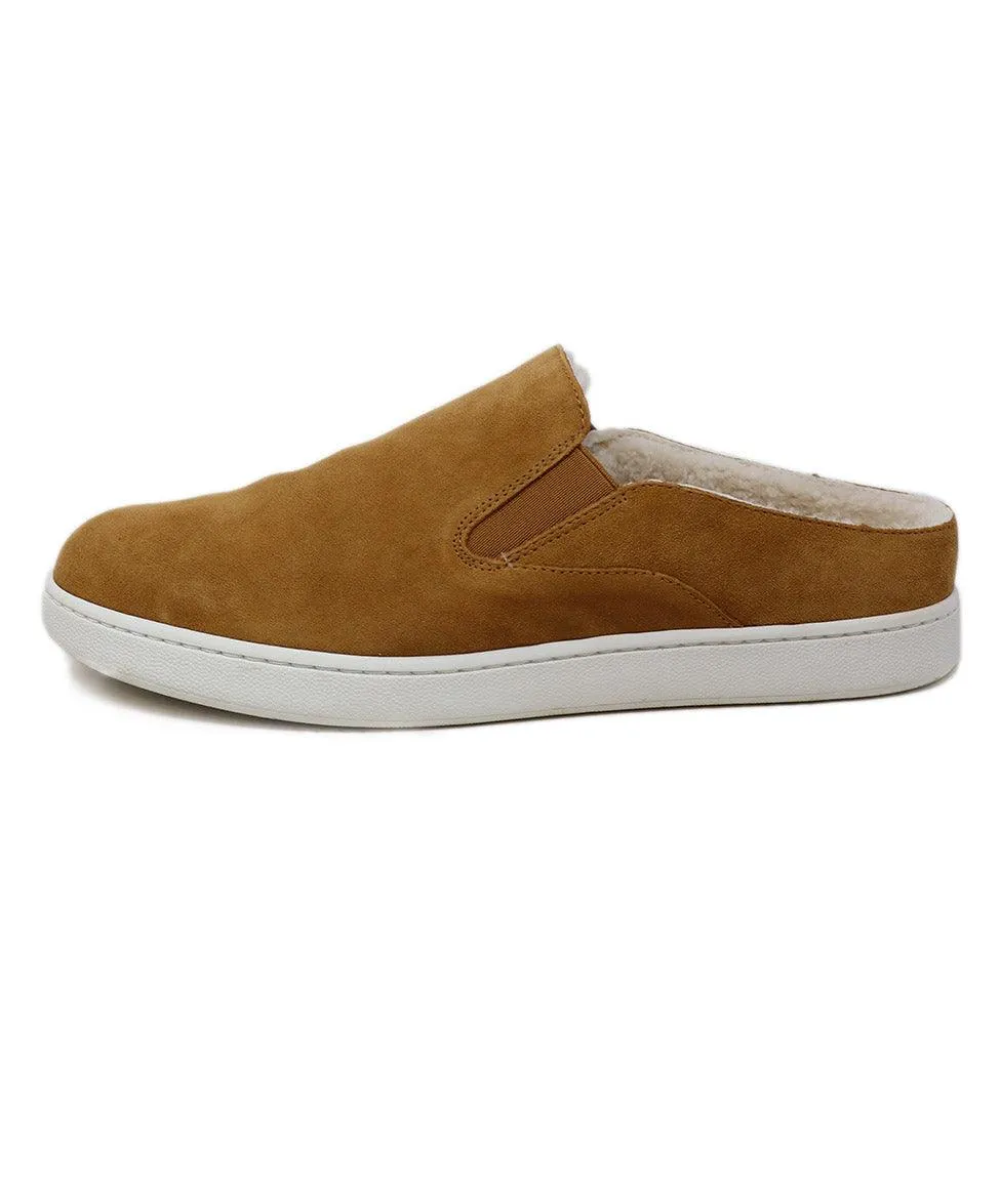 Vince Tan Suede & Shearling Sneakers sz 9.5