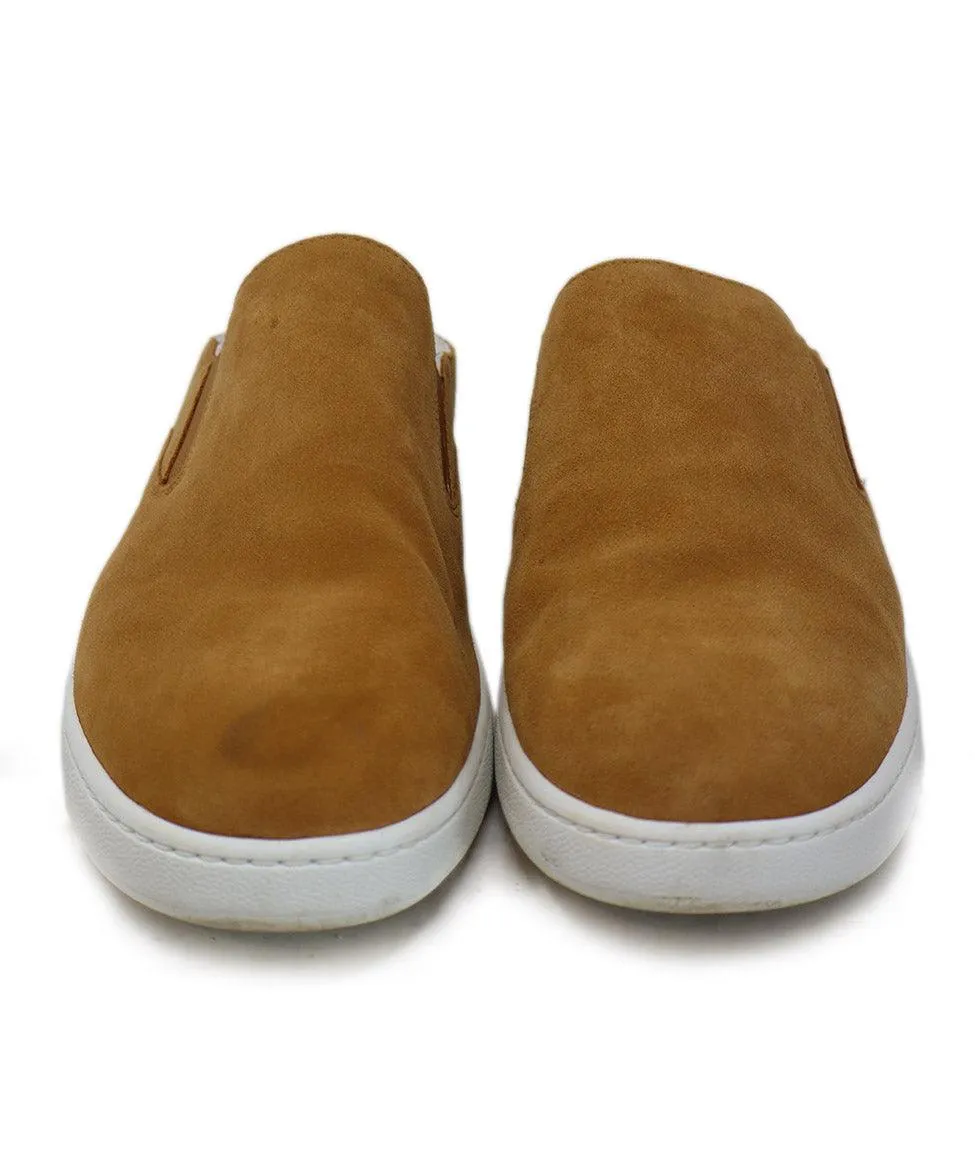 Vince Tan Suede & Shearling Sneakers sz 9.5