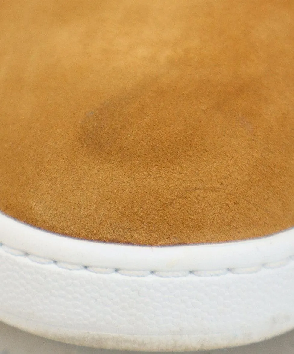 Vince Tan Suede & Shearling Sneakers sz 9.5