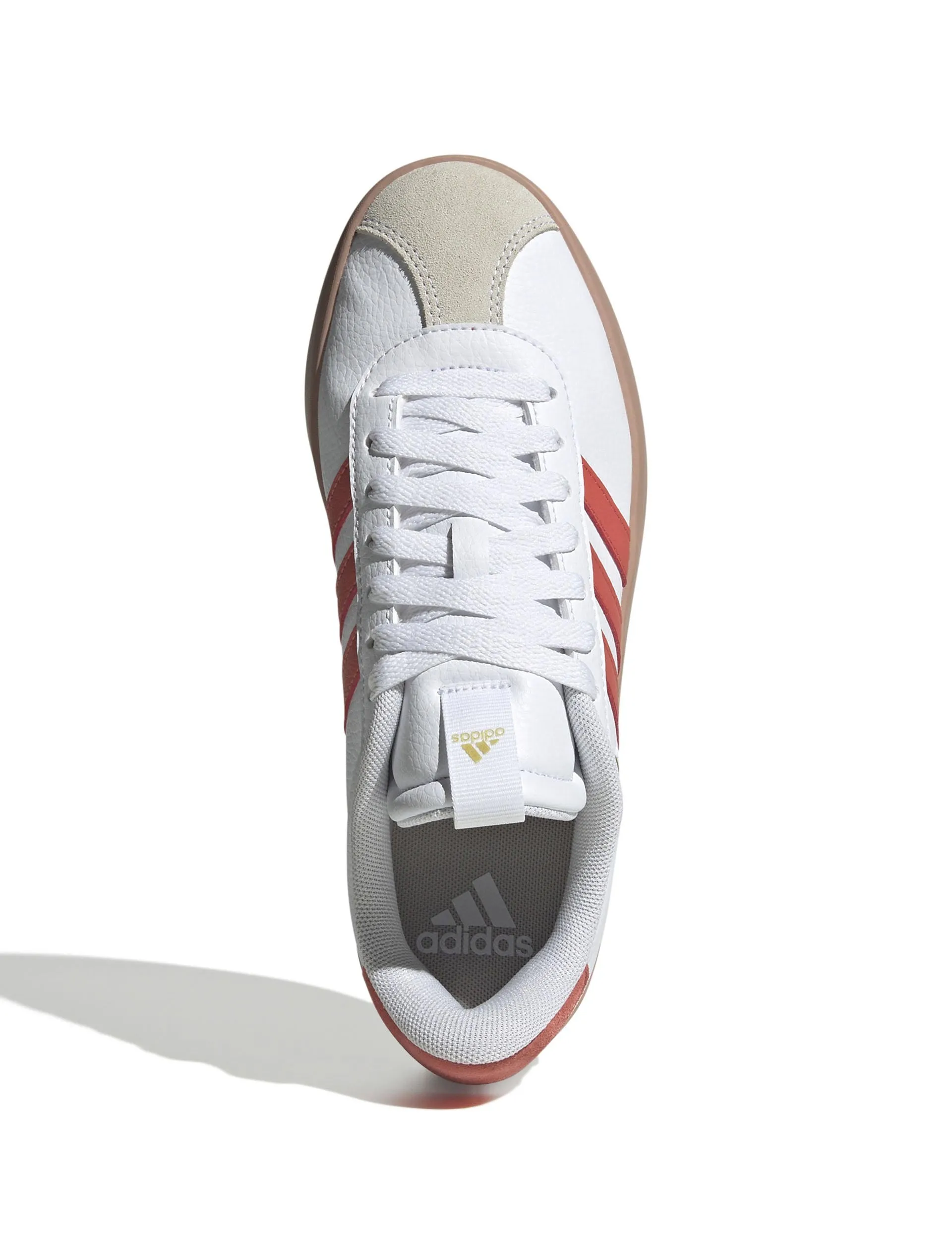 VL Court 3.0 Shoes - Cloud White/Preloved Scarlet/Gold Metallic