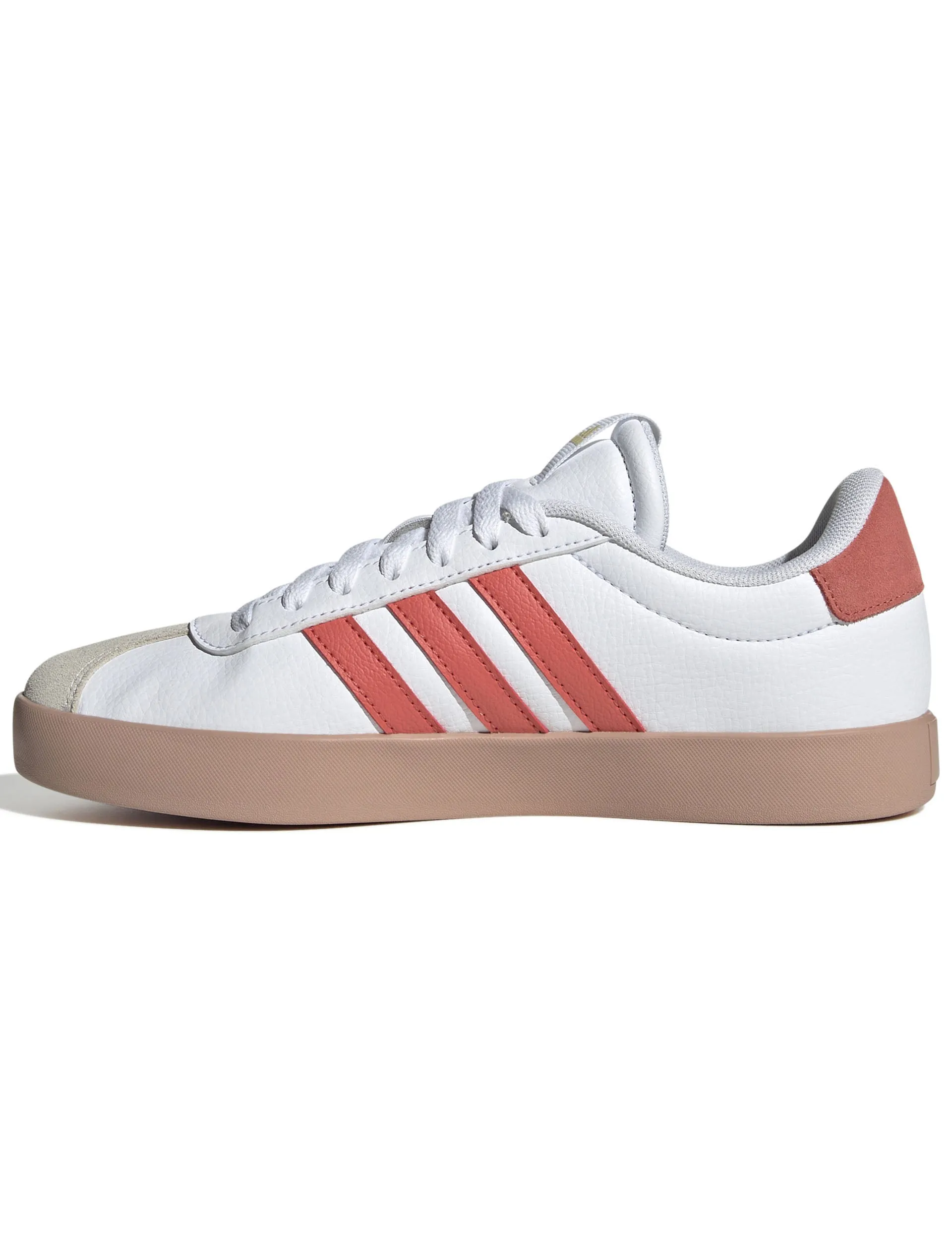 VL Court 3.0 Shoes - Cloud White/Preloved Scarlet/Gold Metallic