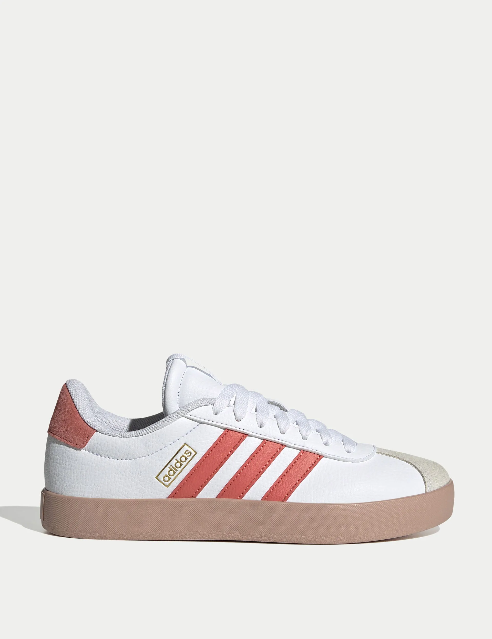 VL Court 3.0 Shoes - Cloud White/Preloved Scarlet/Gold Metallic