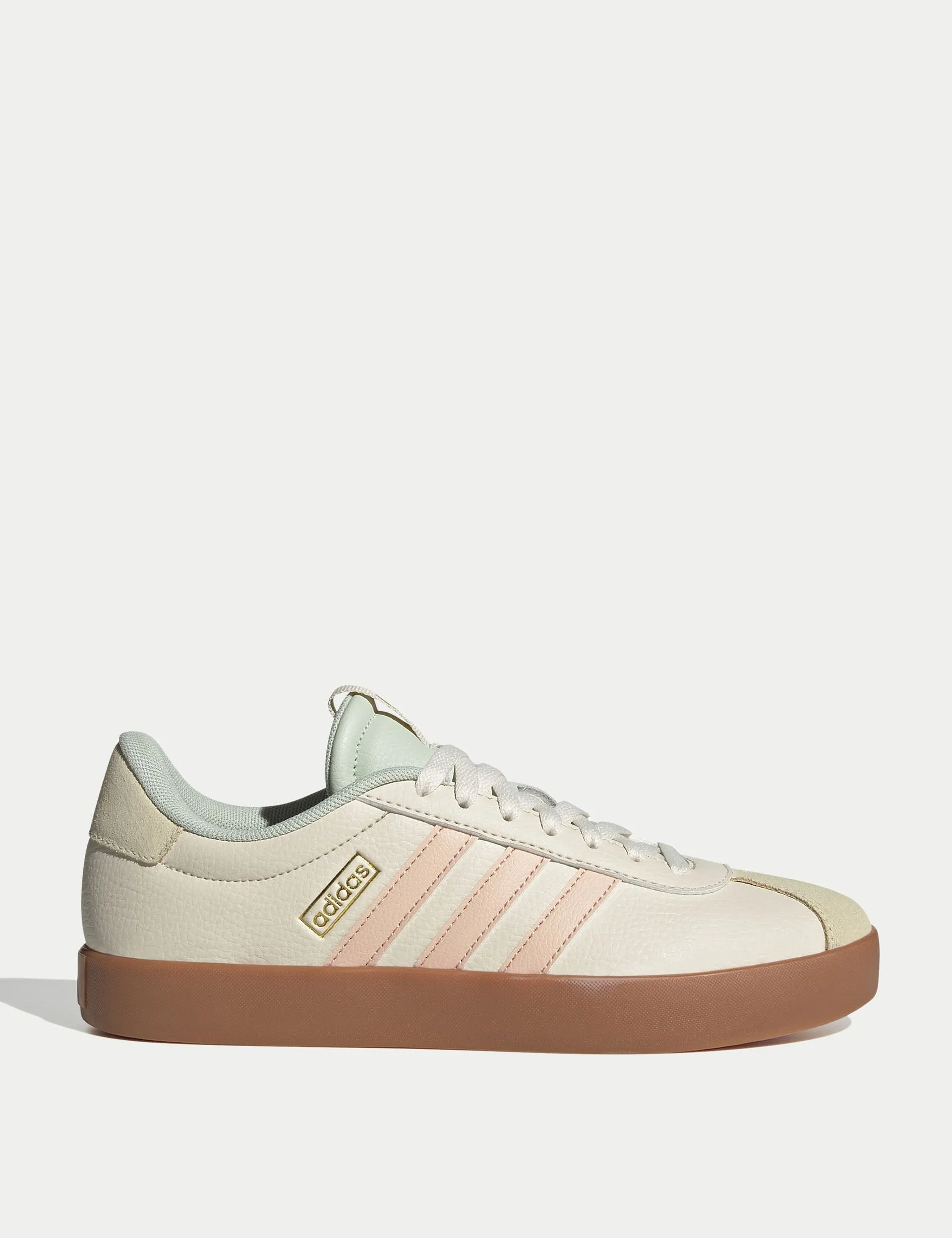 VL Court 3.0 Shoes - Wonder White/Powder Coral/Linen Green