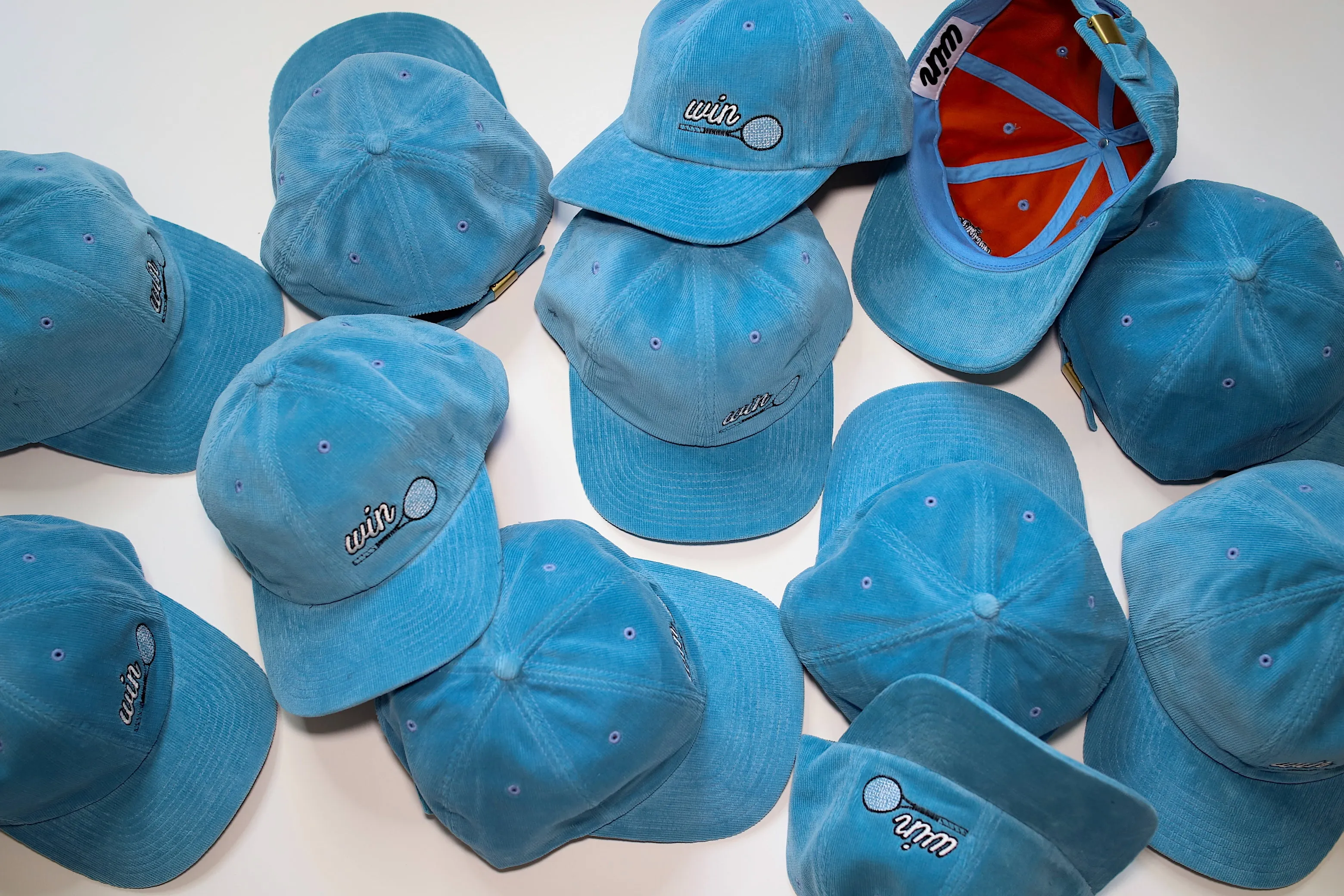 WIN Tennis Racket Adjustable Hat in Carolina Corduroy