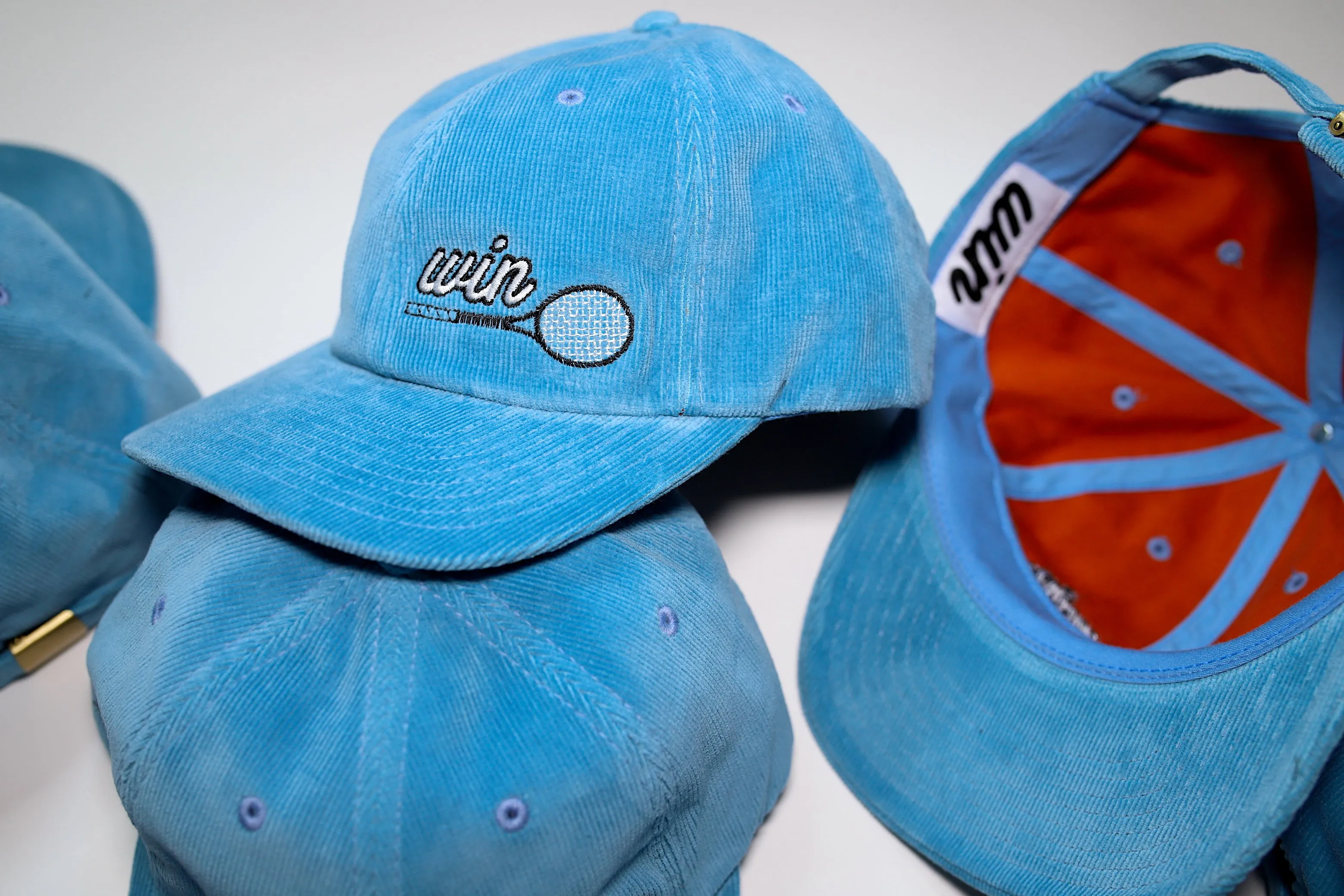 WIN Tennis Racket Adjustable Hat in Carolina Corduroy