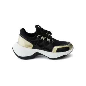 Women's Rugan Calf Leather Scuba Handmade Sneakers W5009