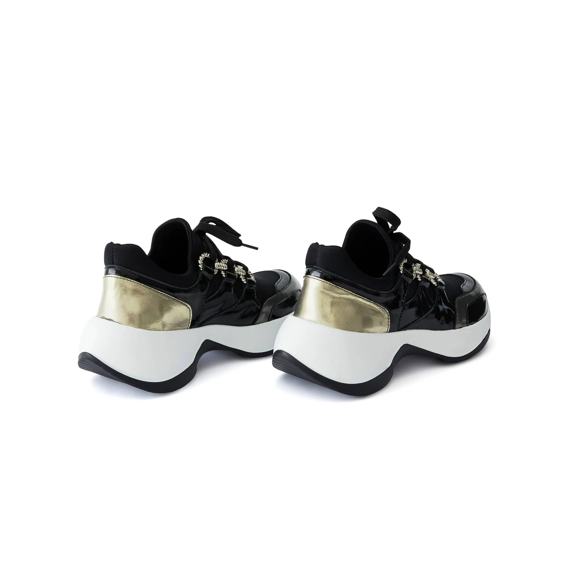 Women's Rugan Calf Leather Scuba Handmade Sneakers W5009