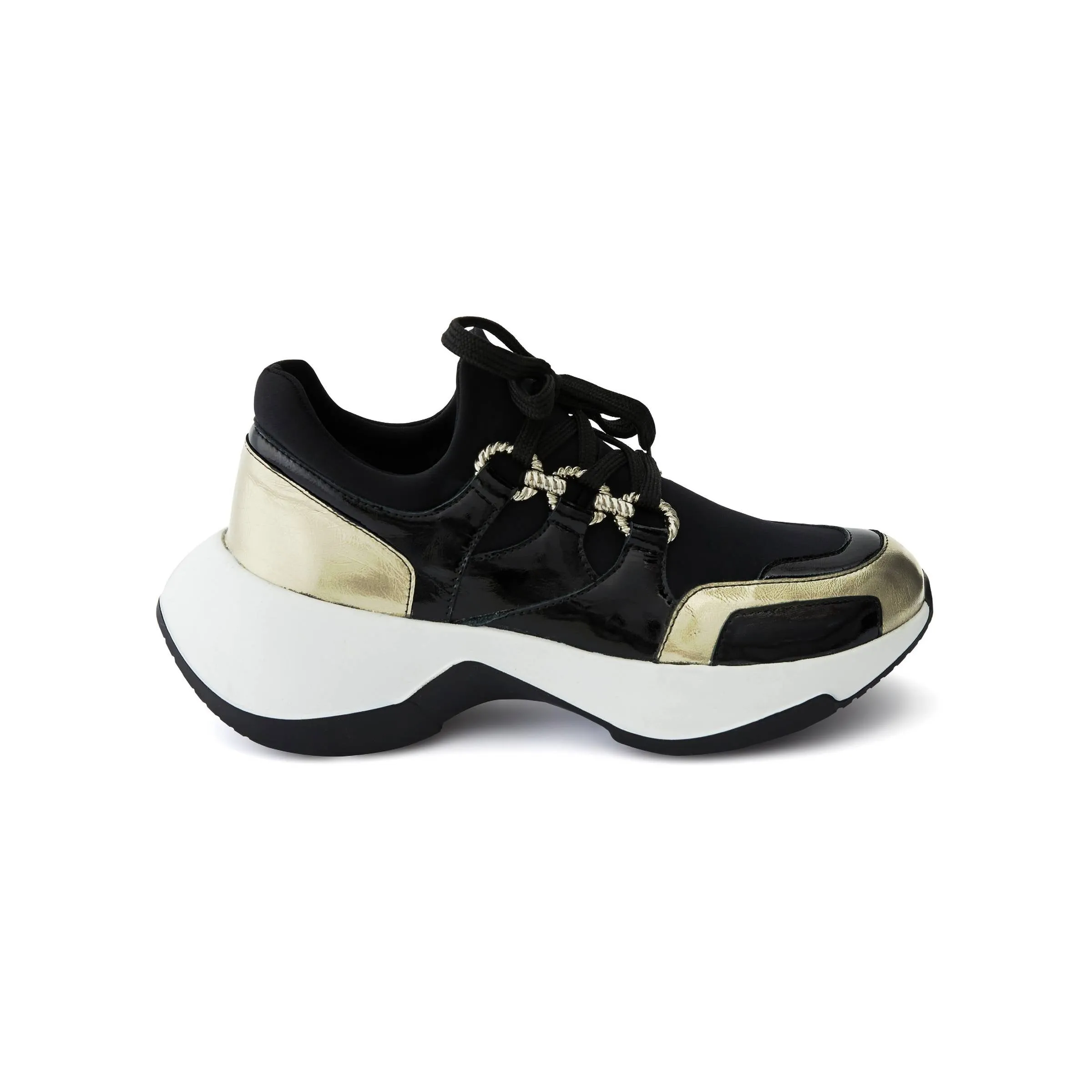 Women's Rugan Calf Leather Scuba Handmade Sneakers W5009